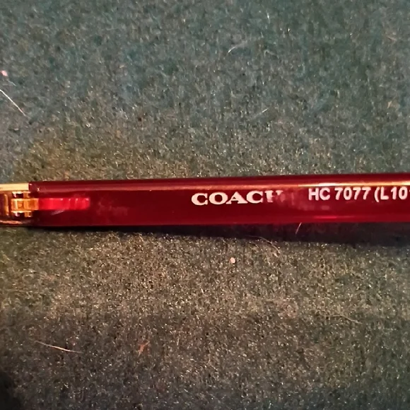 Coach Burgundy Aviator Sunglasses - Picture 1 of 5